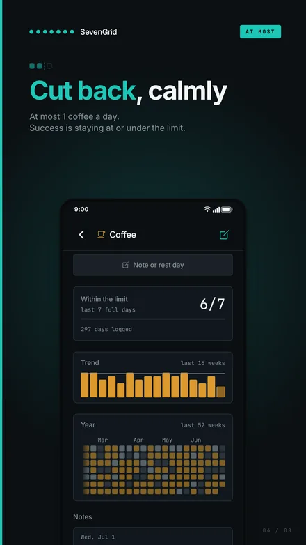 Screenshot: at-most goals